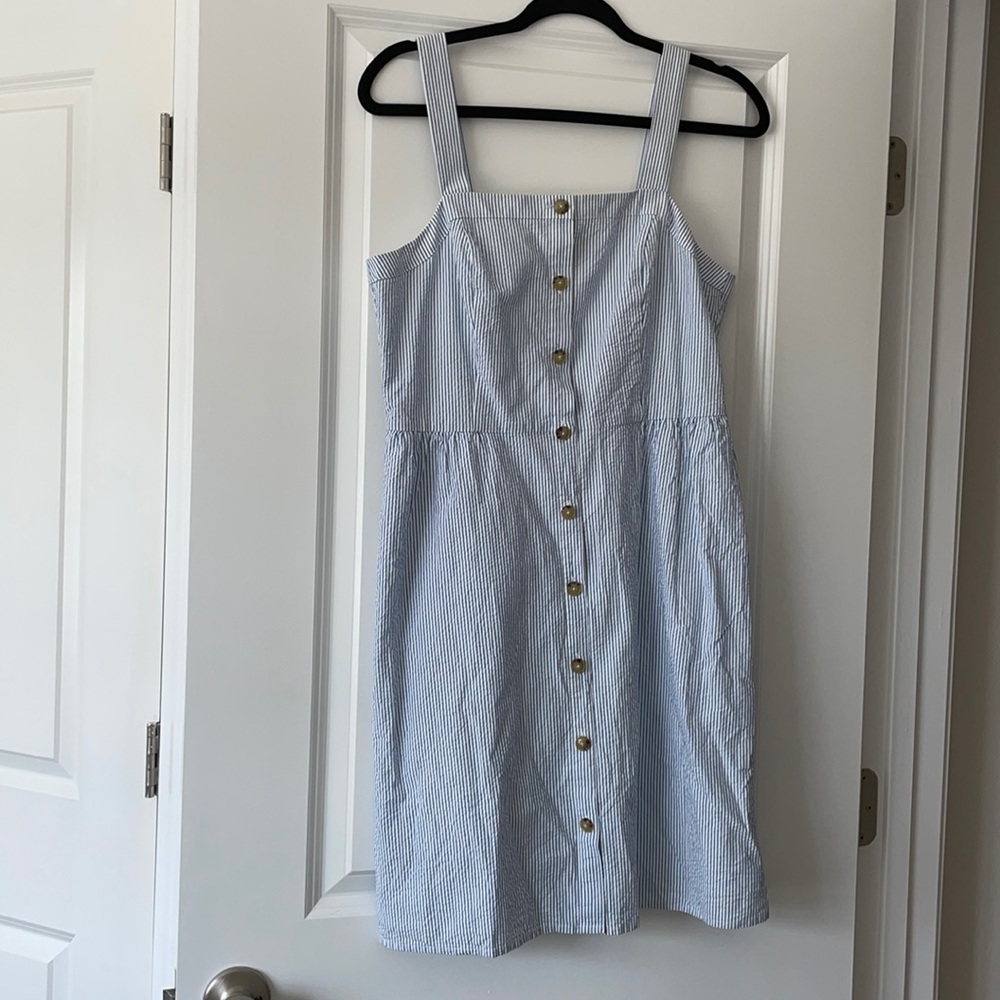 J. Crew seersucker dress